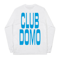 CLUB DOMO WHITE LONGSLEEVE TEE
