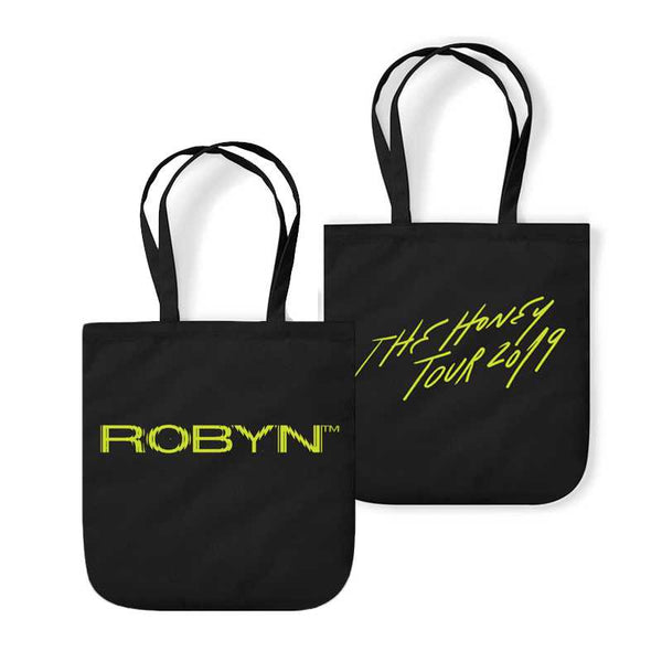 ROBYN HONEY TOUR BLACK TOTE BAG